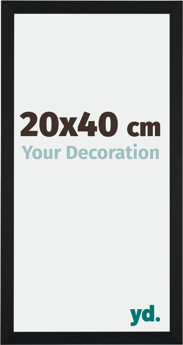 yd. Your Decoration - Fotolijst 20x40 cm - MDF - Zwart Mat - Catania