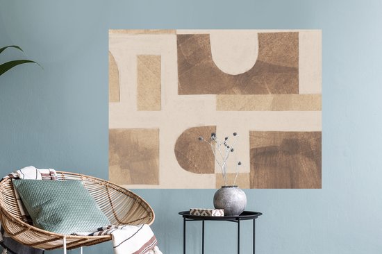 Stickers muraux - Film autocollant - Abstrait - Puzzle - Formes - Couleurs - 80x60 cm - Film adhésif - Stickers muraux Chambre d'enfant - Papier peint autocollant - Papier peint autocollant - Film autocollant