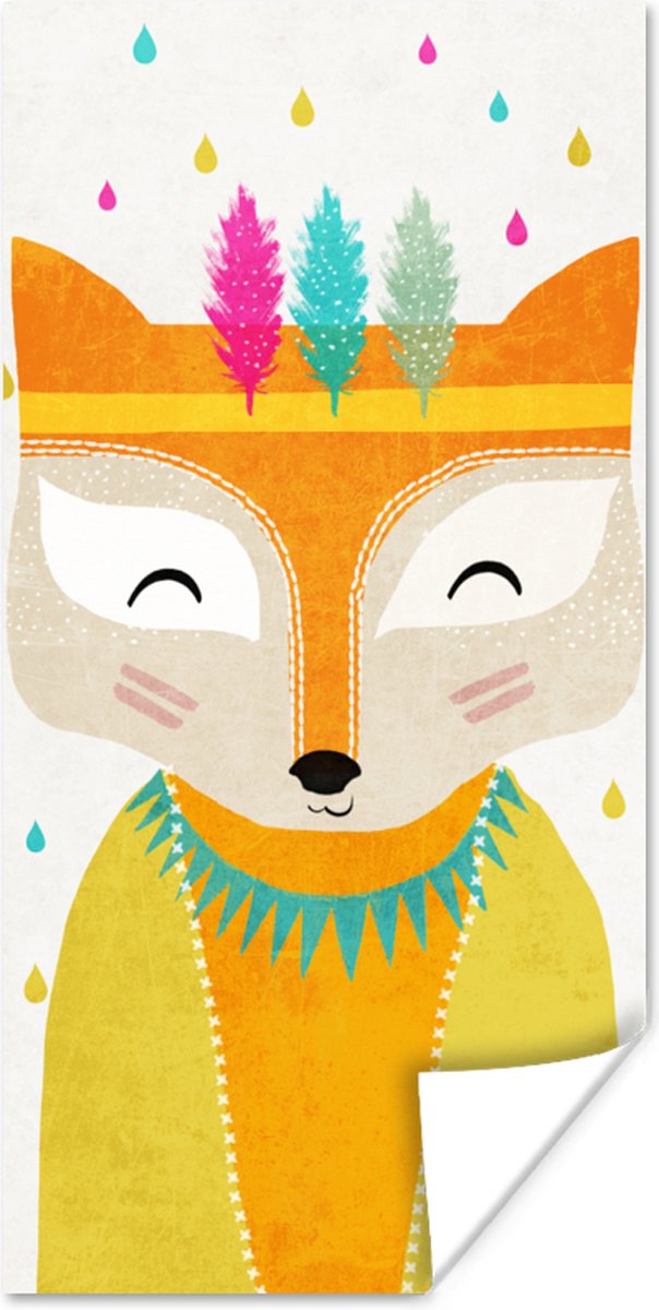 Dieren - Kleuren - Vos - Portret