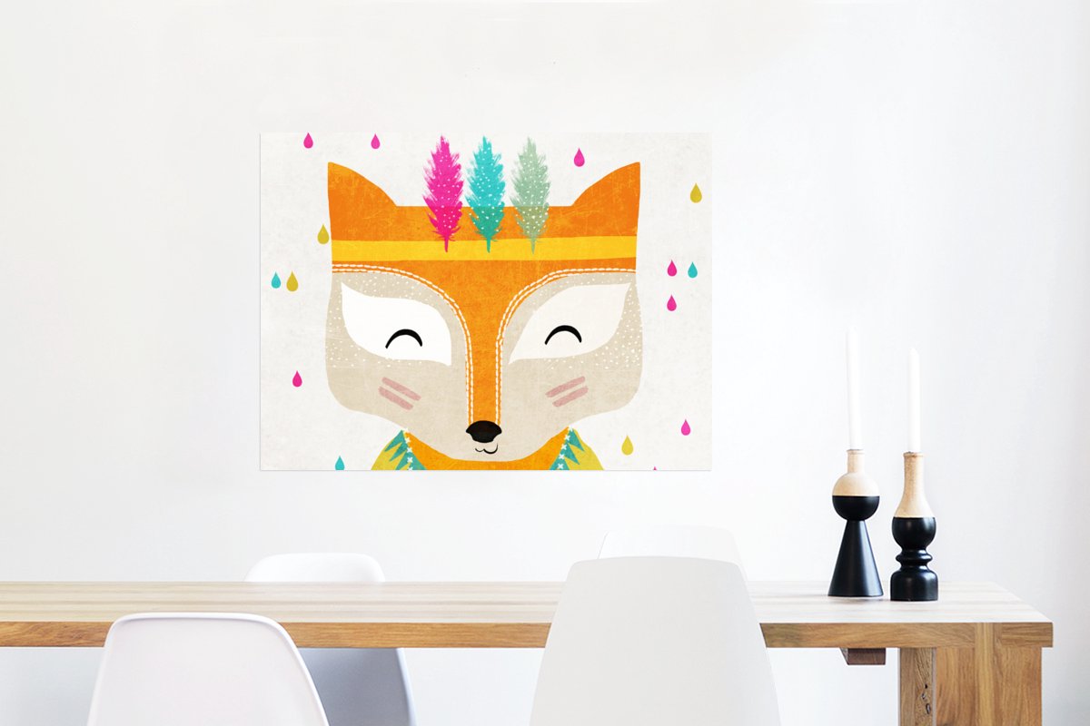 Dieren - Kleuren - Vos - Portret