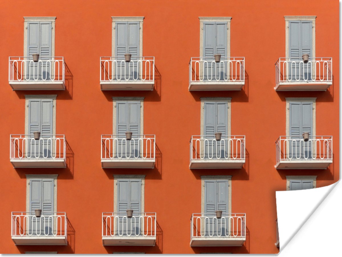 Deur - Balkon - Architectuur - Palmboom - Oranje