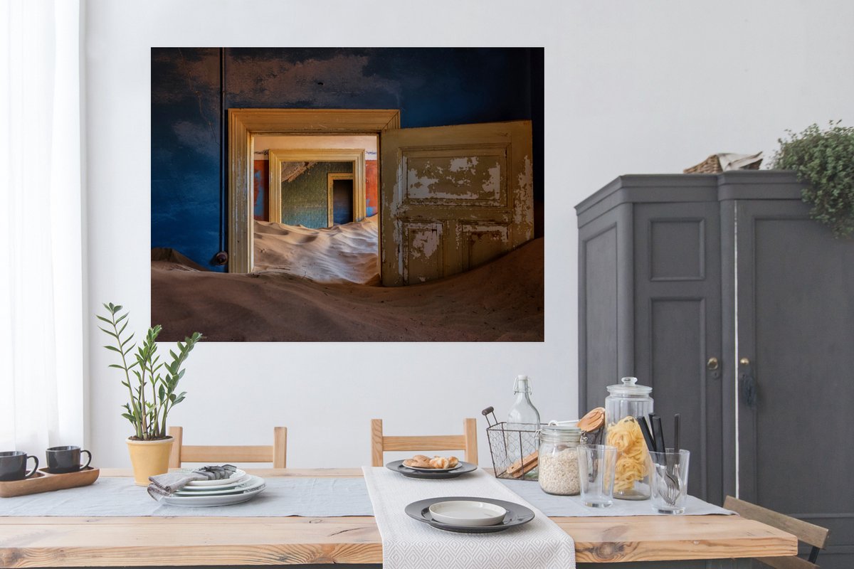 Blauw - Deur - Zand - Woestijn