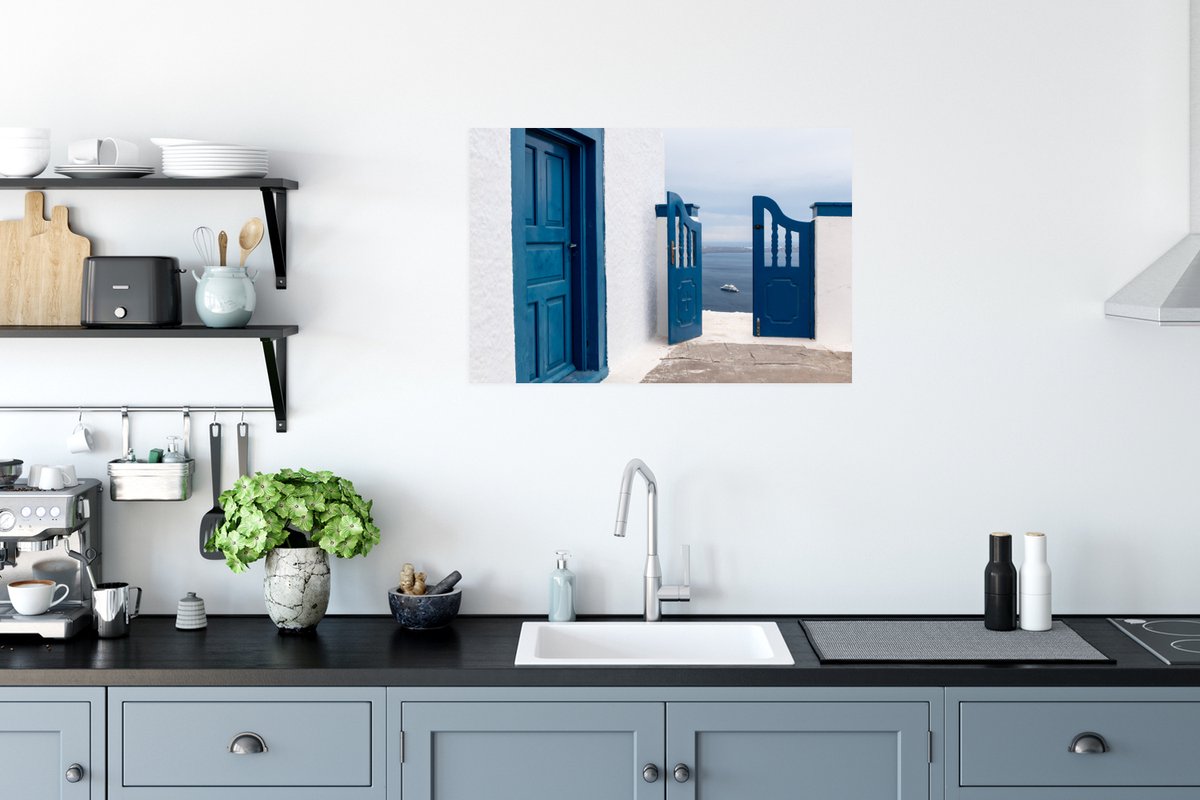 Deur - Blauw - Wit - Architectuur