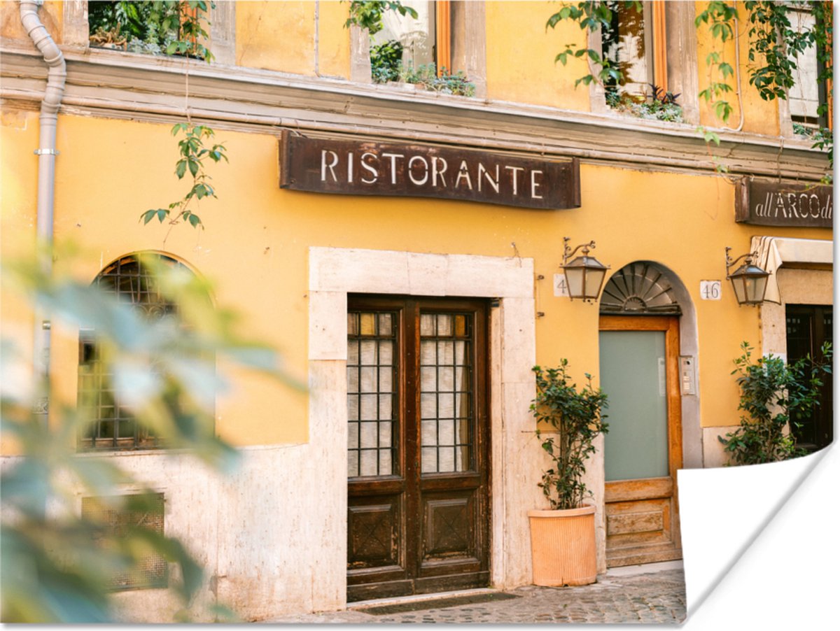 Rome - Restaurant - Geel - Planten - Deur