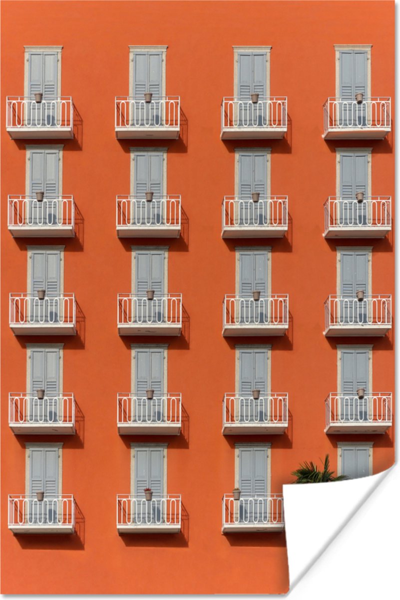 Deur - Balkon - Architectuur - Palmboom - Oranje