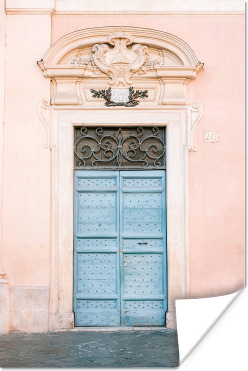 Deur - Rome - Blauw - Architectuur