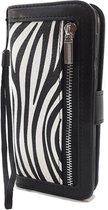 iPhone 11 Pro Zebra print Wallet / Book Case / Book cover / Phone case / Case with card flip and zipper for change