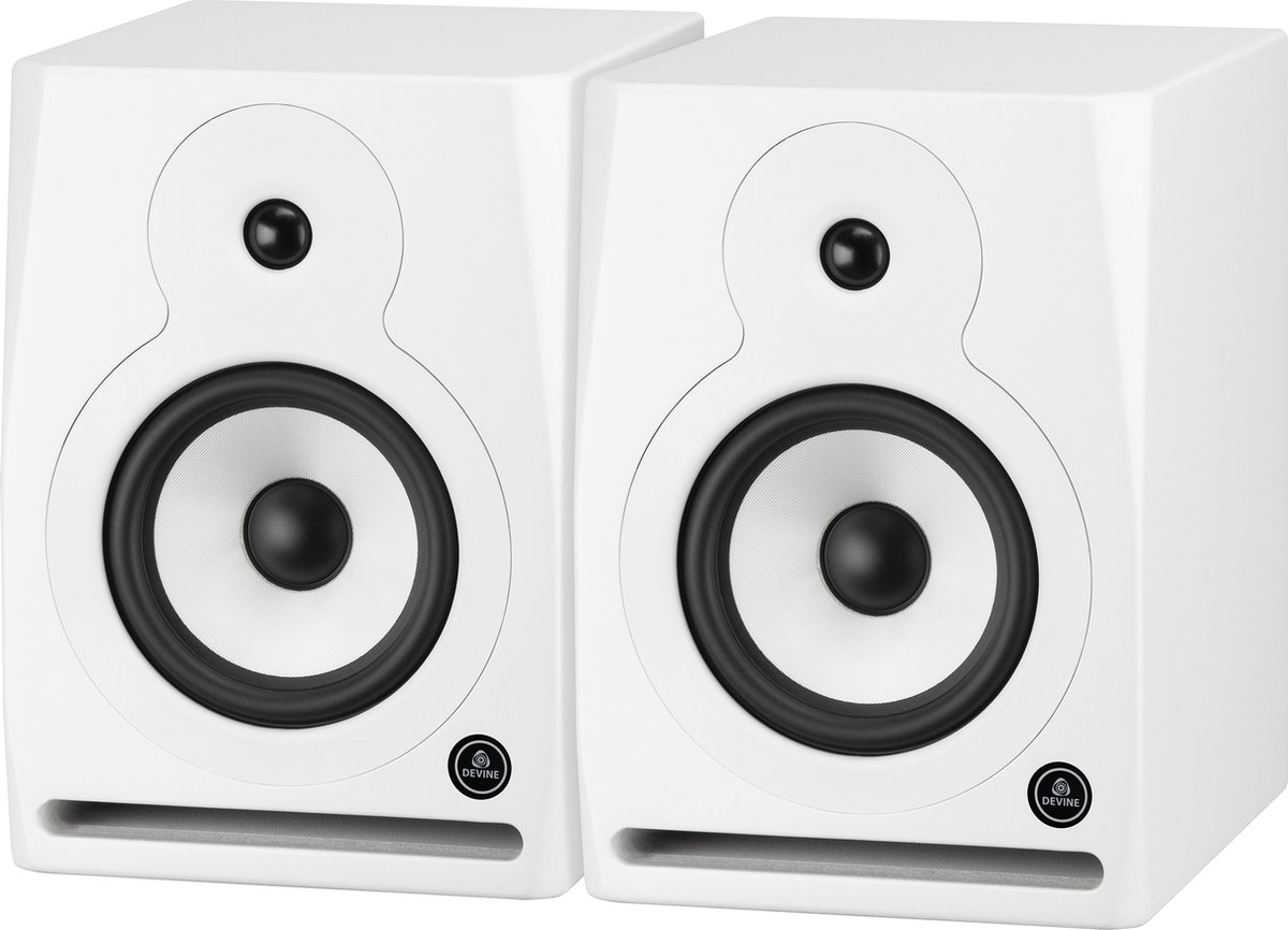 Devine RX-6A Studiomonitor - DJ Monitors - Speakerset van 2 - Studio speakers - Zwart
