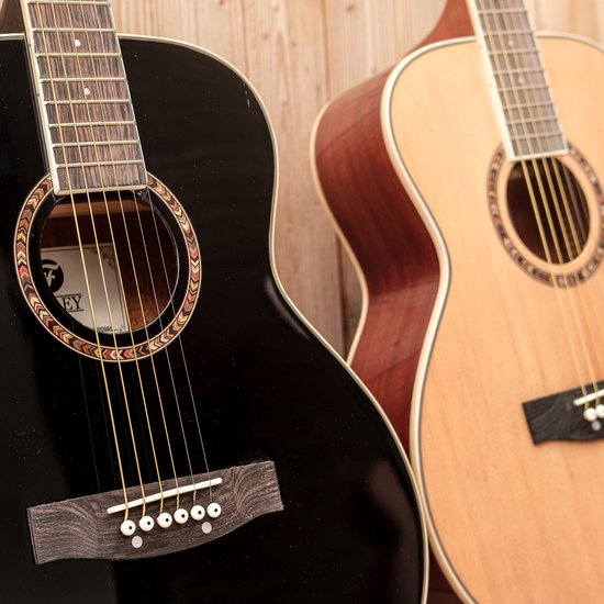 TIGER Small Body Akoestische Gitaar voor Beginners Zwart, Full