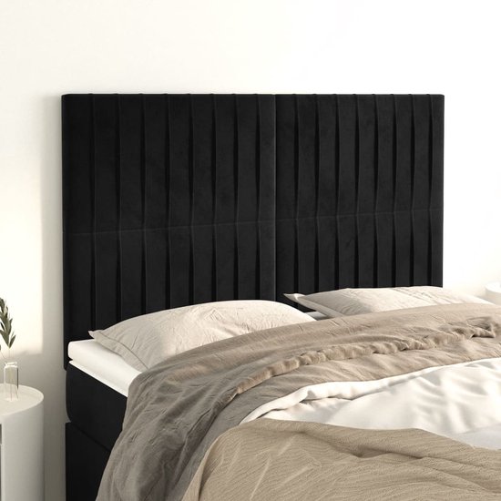 vidaXL Hoofdborden 2 st 72x5x78/88 cm stof taupe, hoofdeinde