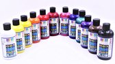 Set de peinture acrylique SÜDOR® 12x250ml (3000 ml) | taches opaques | séchage rapide | adapté au coulage acrylique, pour la peinture sur bois, pierre, toile, verre, plastique, karton - Set de peinture acrylique