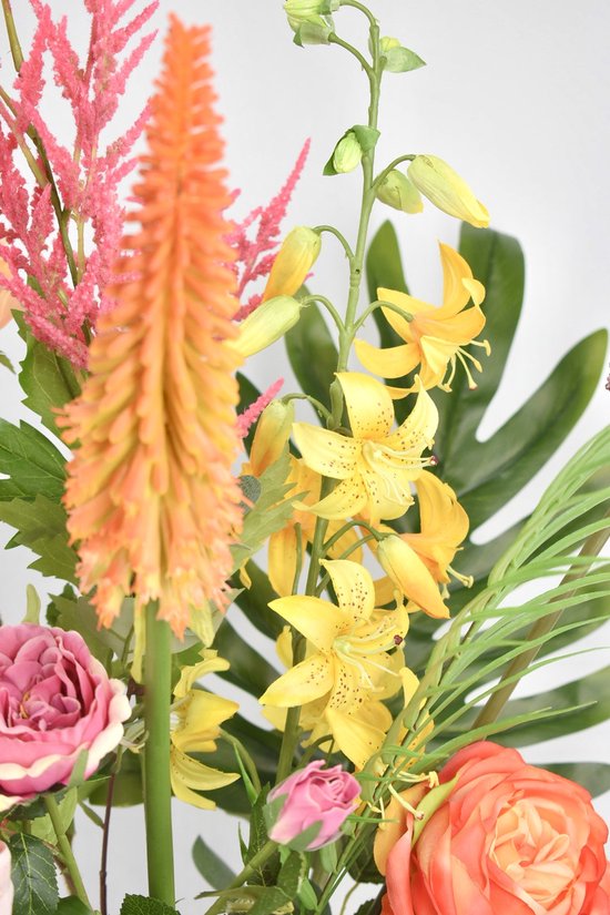 Fleurs artificielles - Fleurs en Soie - Bouquet de Fleurs artificielles - 70-100 cm - Mix Coloré - Natuurlijk Bloemen