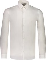 Calvin Klein slim fit overhemd - popeline - wit - Strijkvriendelijk - Boordmaat: 43