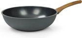 Bol.com Flonal Diversa - Wokpan - Ø28 cm - 100% gerecycled aluminium - PFOA vrij - ergonomische handgreep - MagmaTech Plus antik... aanbieding