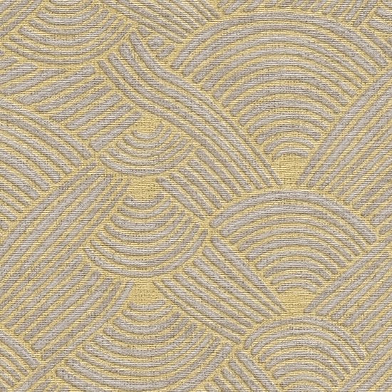 GOLVEN BEHANG | Grafisch - beige geel goud - A.S. Création Nara | bol