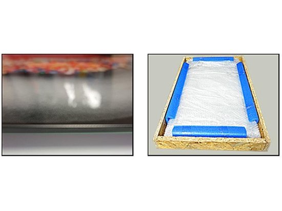 Peinture sur verre Aker | Bleu, gris, marron | 170x100cm 5 Liège | Tirage photo sur verre |  F006069