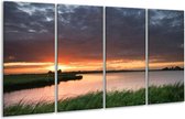 Peinture sur verre Sunset | Blanc, jaune, violet | 160x80cm 4 Liège | Tirage photo sur verre |  F001332