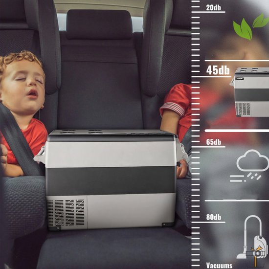 Koelbox - Deluxe 55L - Elektrisch - Koelkast/Vriezer - Auto/Camping - DC/AC - Koelt & verwarmt van Adler Europe — afbeelding 4