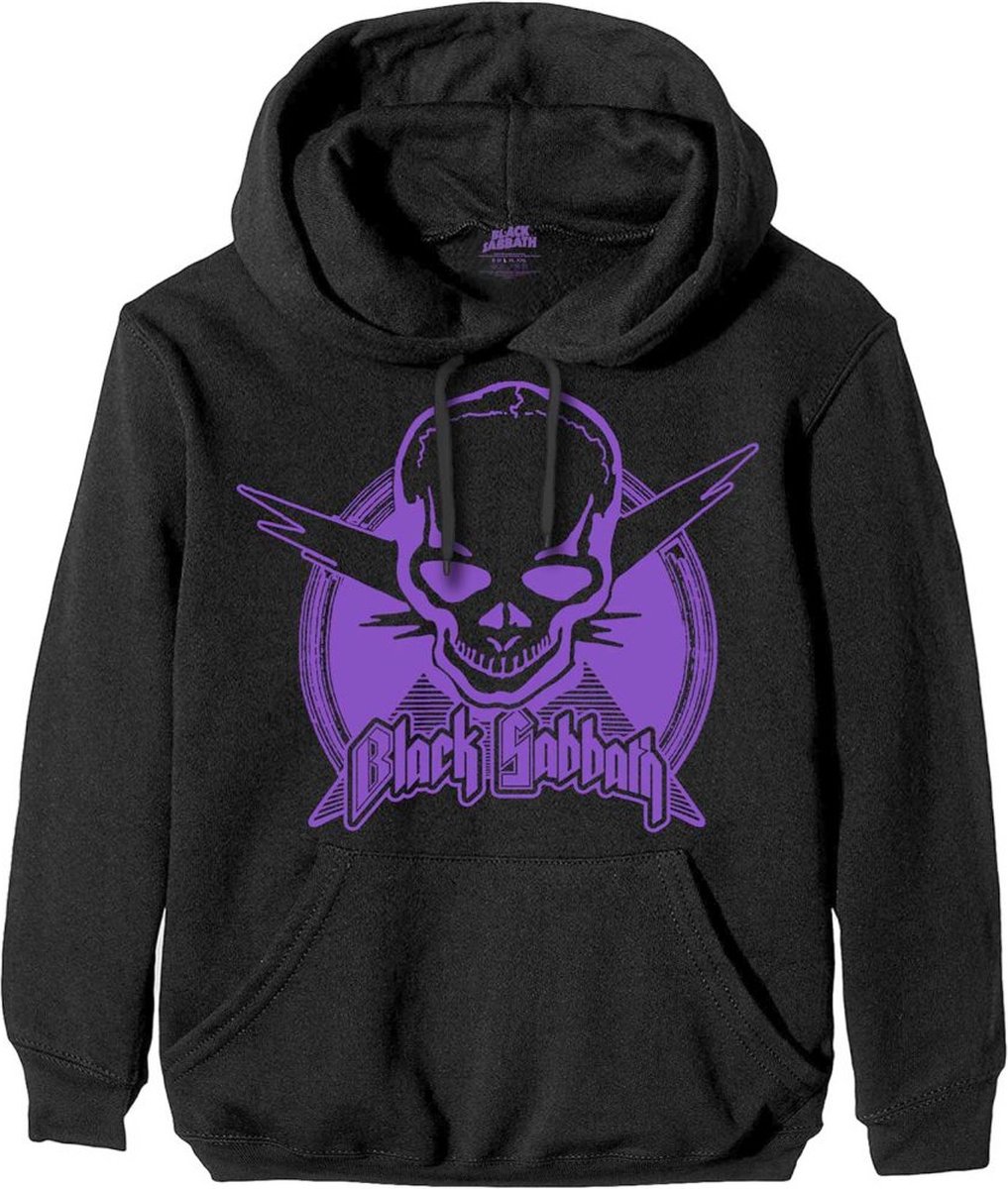 Black Sabbath - Aviation Skull Hoodie/trui - L - Zwart