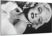 Peinture | Peinture sur toile Marilyn Monroe | Noir, blanc, gris | 120x70cm 1Hatch | Tirage photo sur toile