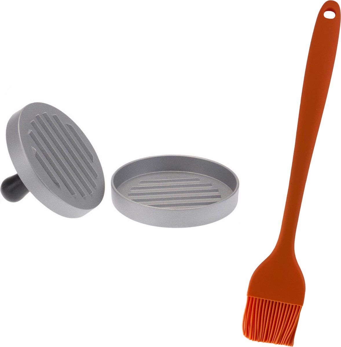Hamburgerpers - Maak De Perfecte Hamburger Met Gemak! BBQ Accesoires Met 100x Wax Papier