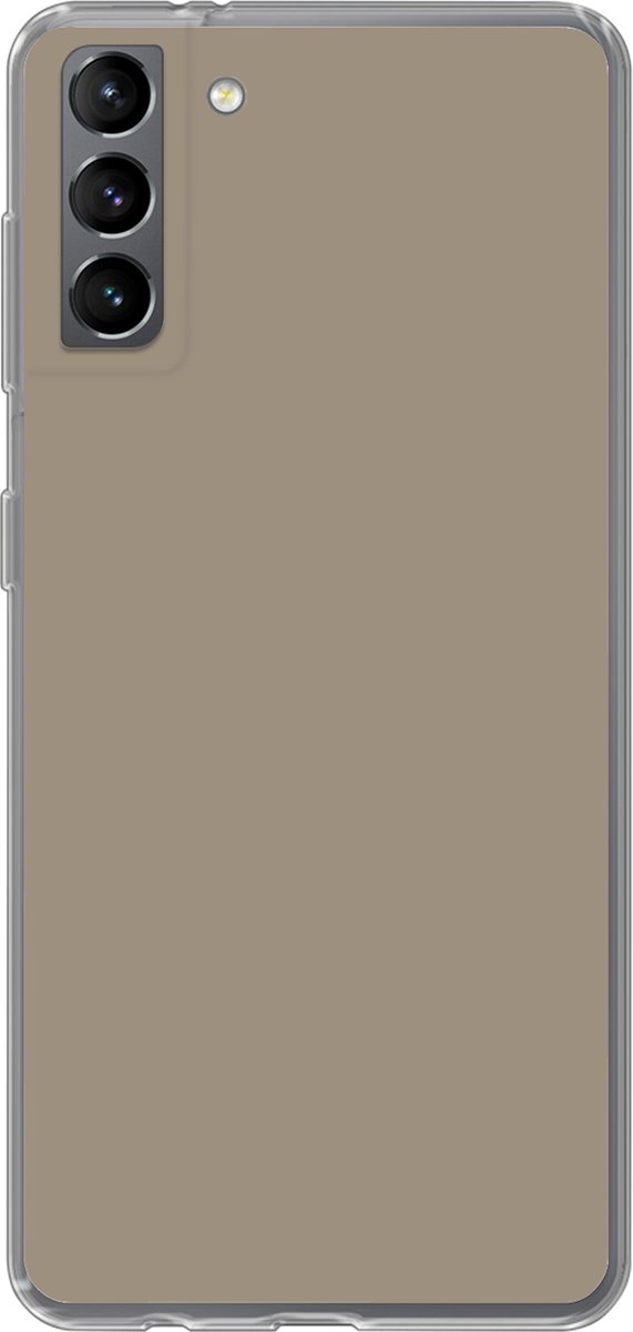Telefoonhoesje Geschikt voor Samsung Galaxy S21 Plus hoesje - Interieur - Kleuren - Beige - Siliconen Telefoonhoesje Telefoonhoesje