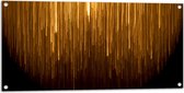 Tuinposter – Abstracte Gouden Strepen - 100x50 cm Foto op Tuinposter (wanddecoratie voor buiten en binnen)