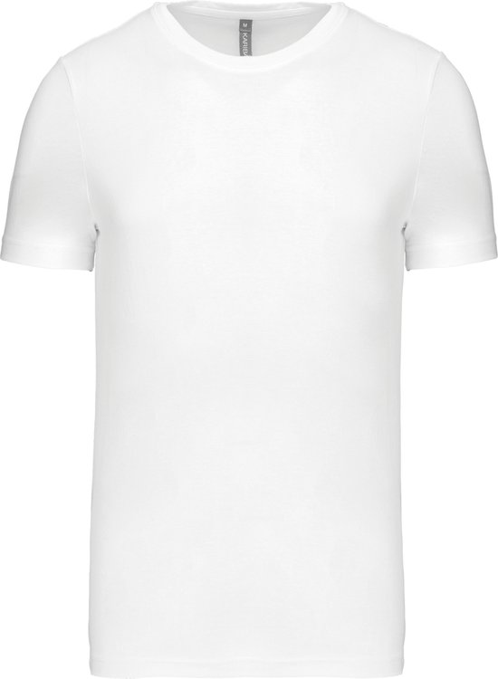 T-shirt korte mouwen met crew neck Kariban White - 4XL
