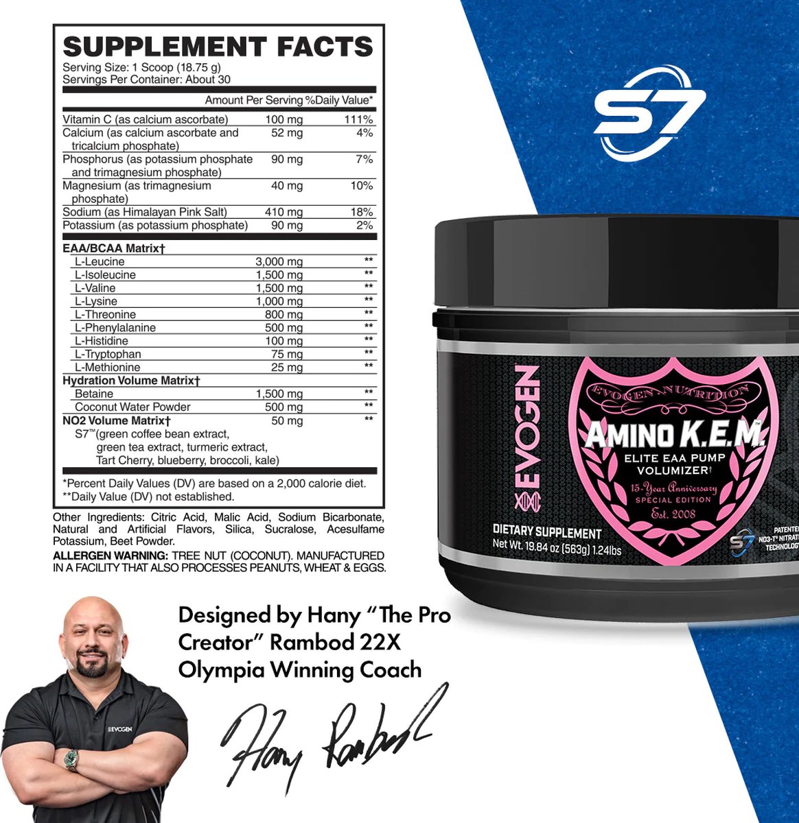 Evogen Nutrition - Amino K.E.M. Sour Candy 30 porties - Spieropbouw - Sportsupplement
