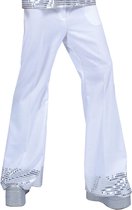 Pantalon disco blanc à paillettes pour homme - Déguisements adultes