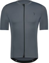 BBB Cycling Essence Fietsshirt Heren - Korte Mouwen - Allround Wielershirt - Fietskleding Heren - Twilight Grijs - Maat XXL - BBW-408