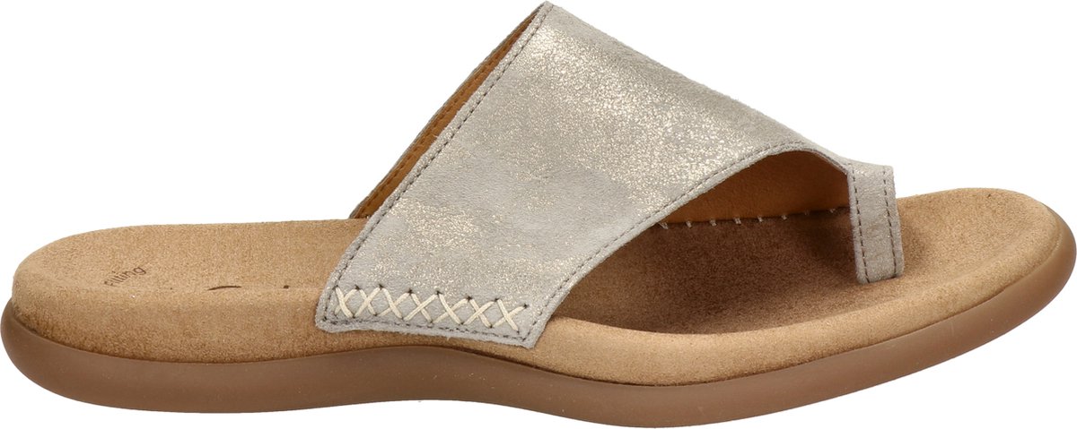 Gabor dames teenslipper - Goud - Maat 36