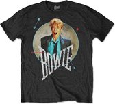 David Bowie - Circle Scream Heren T-shirt - L - Zwart