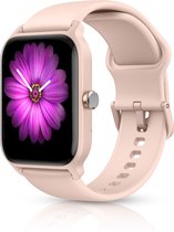 Smartwatch - Roze - Smartwatch Heren & Dames - HD Touchscreen - Horloge - Stappenteller - Saturatiemeter - IOS & Android
