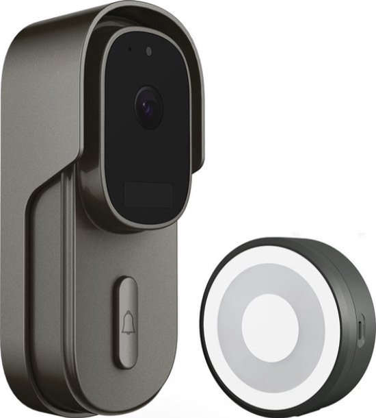 DrPhone LM4-D Slimme Video Deurbel met Binnenbel - Bekabelde Camera Deurbel met 64GB Opslag, App, Alexa & Google Assistant - Zwart van Merkloos — afbeelding 4