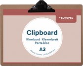 Europel Klembord - Clipboard - Hout - A3 liggend - 42 x 29,7 cm - 1 stuk