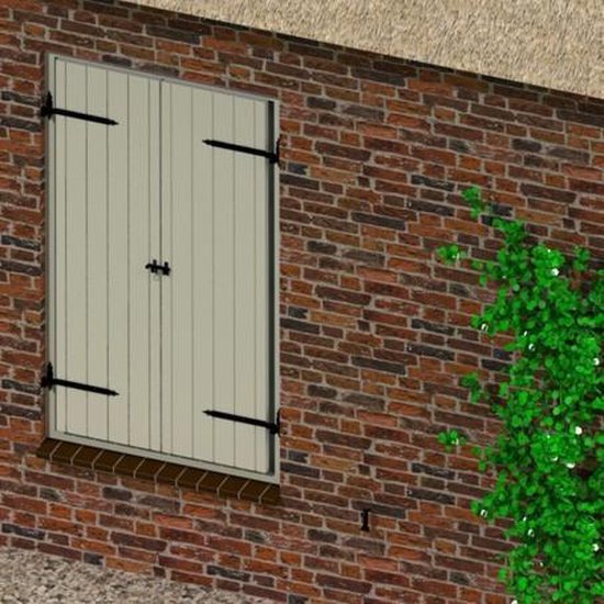 GB Heng Rustica avec trous carrés 435115 Zwart 800mm