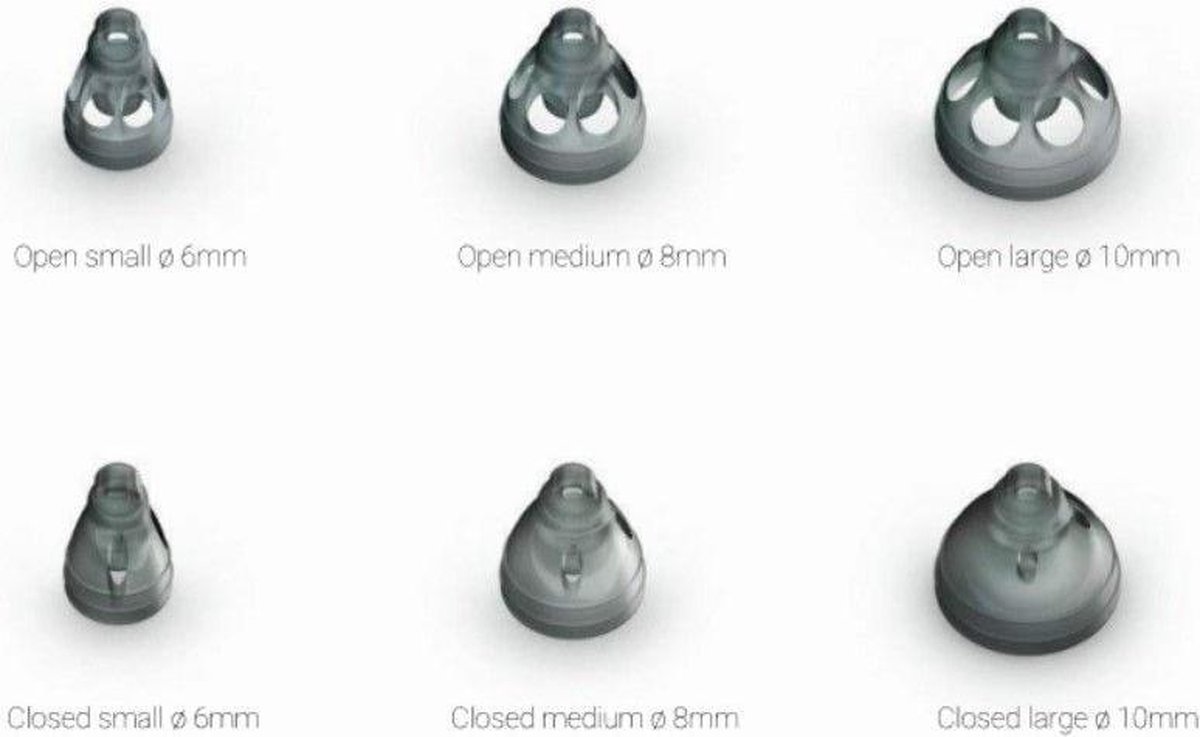 Goedkoopste Phonak Smokey Dome - Closed 8mm - 10 stuks