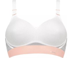 Triumph Triaction Hybrid Lite P EX Dames Sportbeha - WHITE - Maat C090
