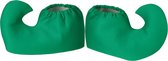 dressforfun - Schoenhoes met gebogen punt groen L/XL - verkleedkleding kostuum halloween verkleden feestkleding carnavalskleding carnaval feestkledij partykleding - 303422