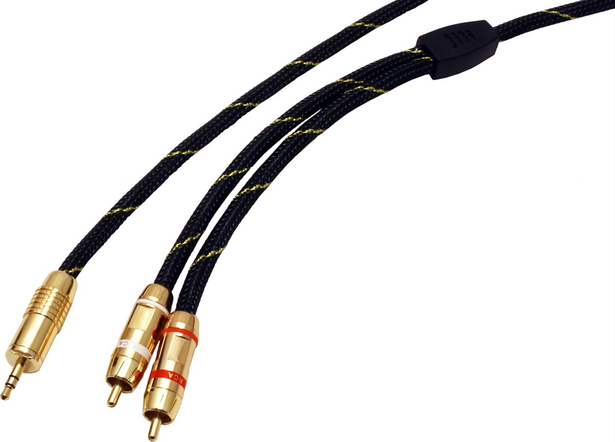 ROLINE GOLD audio aansluitkabel 3,5 mm stereo - 2x tulp, M/M, 5 m