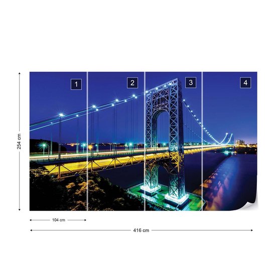 Papier peint City Skyline | XXXL - 416 cm x 254 cm | Polaire 130g / m2