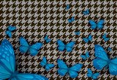 Papier peint Papillons | PANORAMIQUE - 250cm x 104cm | Polaire 130g / m2