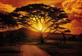 Fotobehang Sunset Landscape | XXXL - 416cm x 254cm | 130g/m2 Vlies