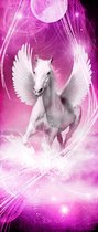 Fotobehang Winged Horse Pegasus Pink | DEUR - 211cm x 90cm | 130g/m2 Vlies