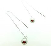 Aramat jewels ® - Stalen doortrekoorbellen bol