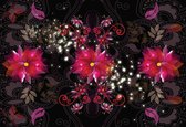 Fotobehang Flowers Abstract | XXL - 312cm x 219cm | 130g/m2 Vlies