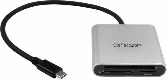 StarTech.com USB 3.0 Flash geheugen multi kaartlezer/schrijver met USB-C SD, microSD, CompactFlash