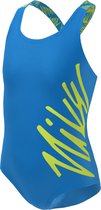 Nike Swim Script Logo zwempak sneldrogend, sportieve snit, platte naden