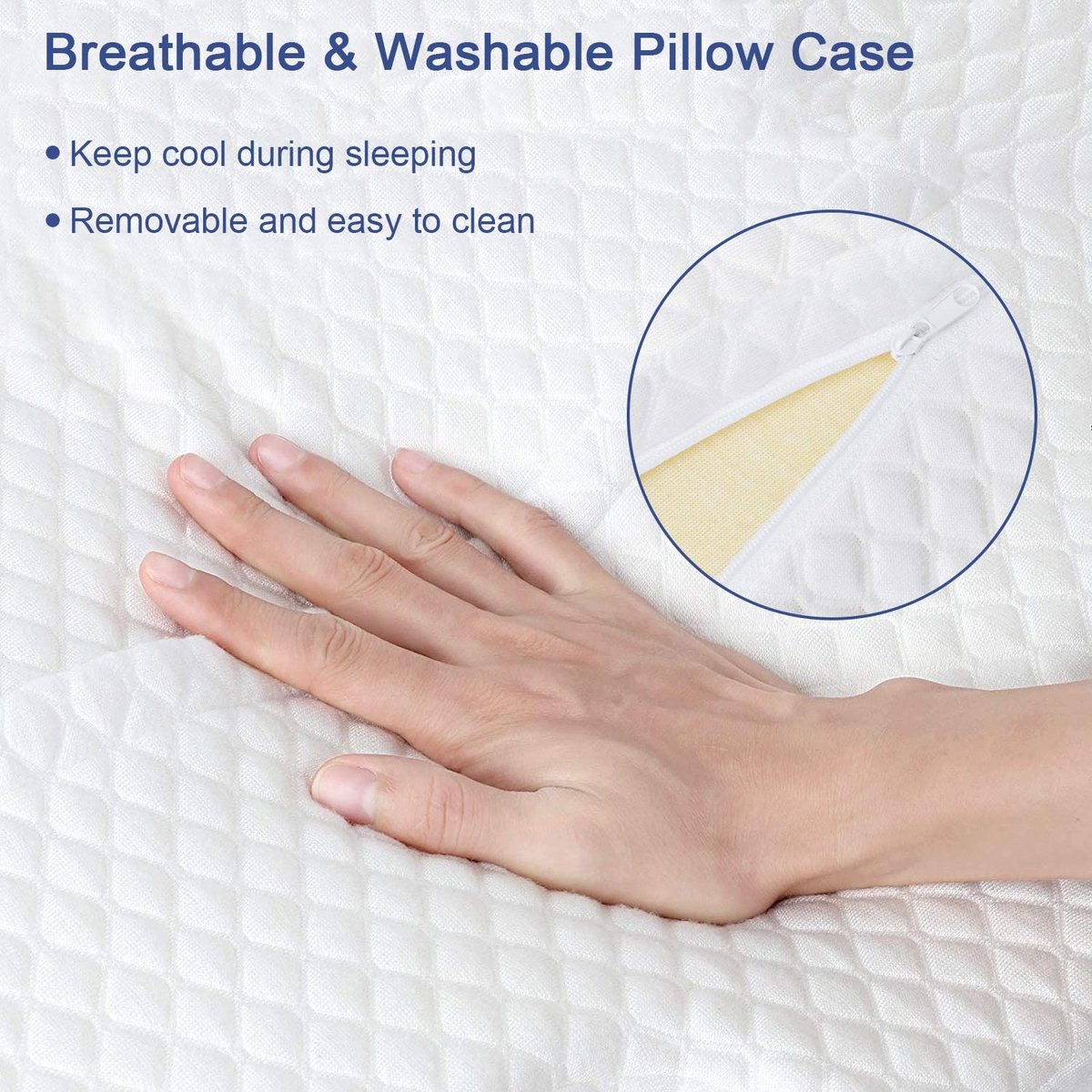 Neksteunkussen met Memory Foam - Ergonomisch hoofdkussen voor Neksteunkussen met Memory Foam - Ergonomisch hoofdkussen voor